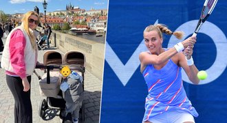 Velké poprvé tenistky Kvitové: S dvojčaty a velkým bráchou na špacíru